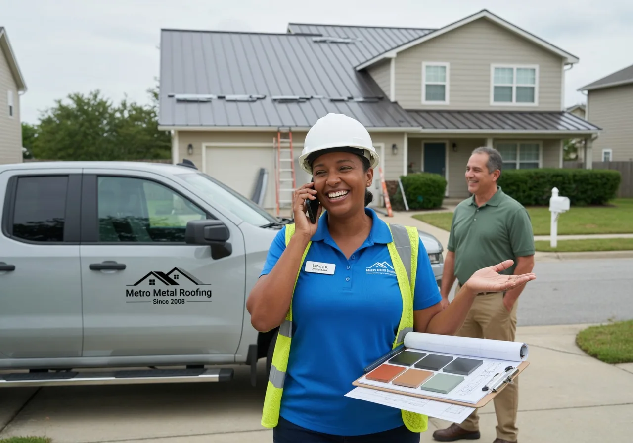 Storm Damage Metal Roof Repair in Lakeville, NY